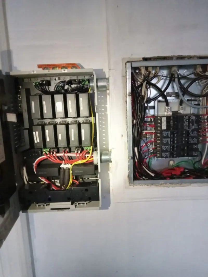 Electrical panel upgrade completed for Security Camera Wiring in Essexville
